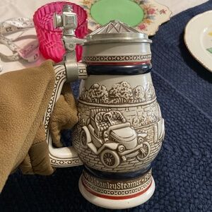 1910 Stanley Steamer Avon beer stein car mug